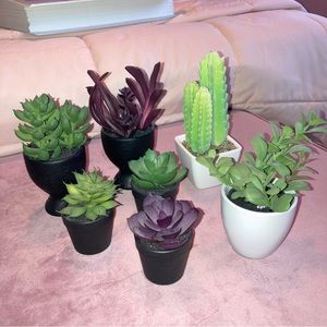 B1G1🌸 Bundle / Lot 7 Fake Potted Succulent Plants